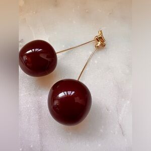 Cherry Drop Dangle Earrings